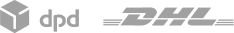 DPD and DHL courier logos