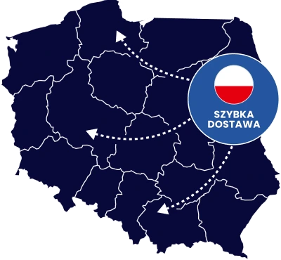 Mapa Polski - obszar dostawy