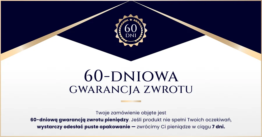 60-dniowa gwarancja zwrotu